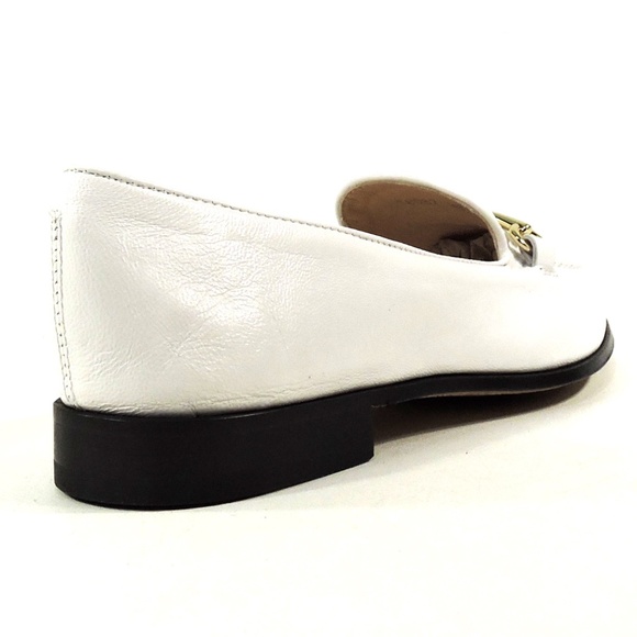 BALDININI 🇮🇹WOMEN'S WHITE SOFT LEATHER COMFORT LOAFERS - Picture 11 of 12